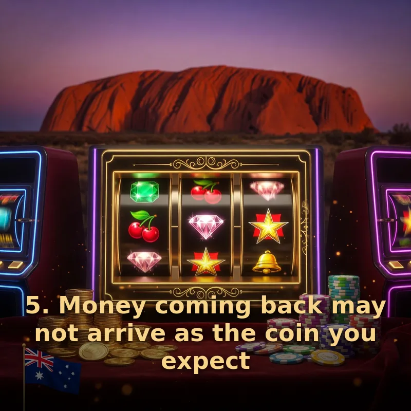 5. Money coming back may not arrive as the coin you expect