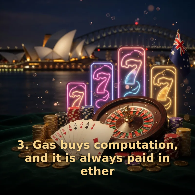 3. Gas buys computation, and it is always paid in ether